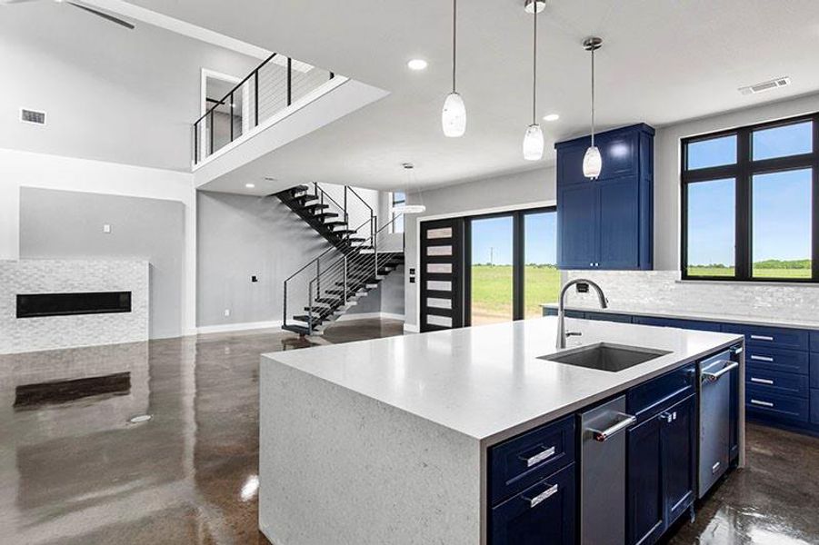 Furnished interior view inside a new home in , Sadler (Image 8).