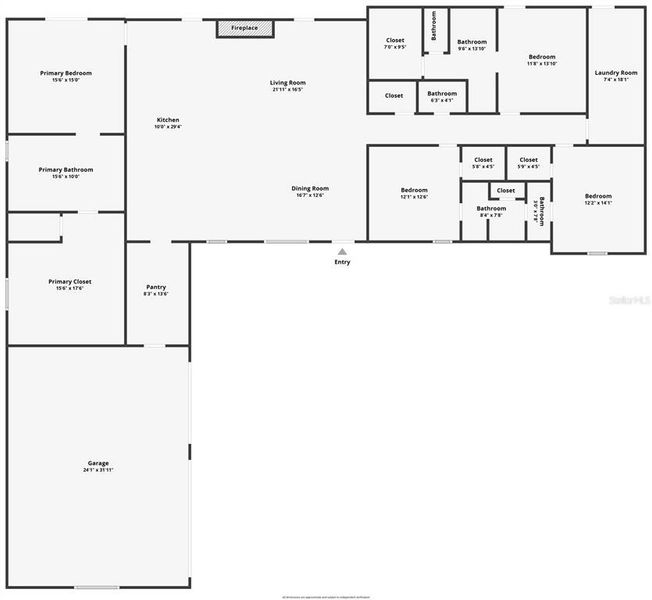 2D floor plan layout of this home in , Ocala, FL (Image 7). 2D floor plan layout of this home in , Ocala, FL (Image 7).