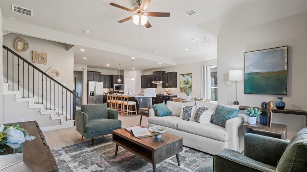 Furnished interior view inside a new home in Treeline, Justin (Image 17).