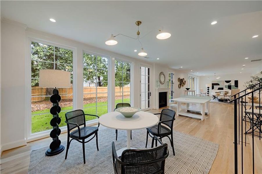 Furnished interior view inside a new home in , Atlanta (Image 68).