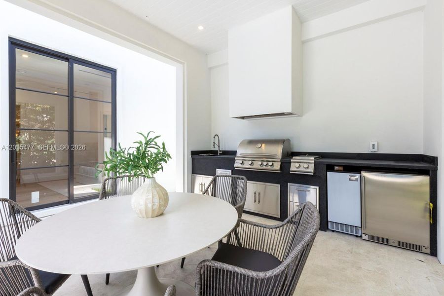 Furnished interior view inside a new home in , Coral Gables (Image 8).