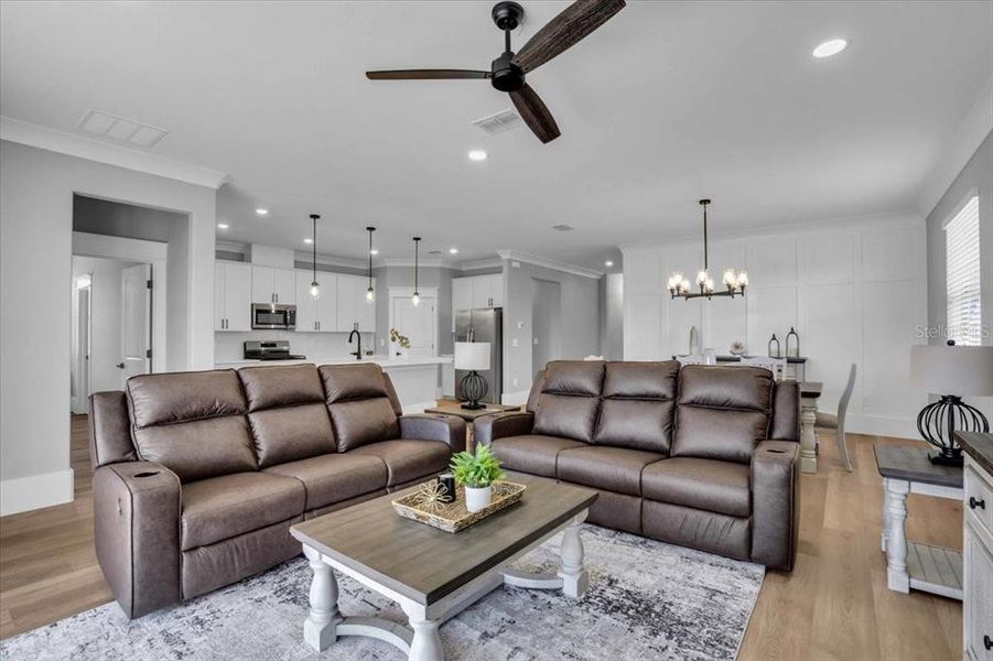 Furnished interior view inside a new home in , Bradenton (Image 13). Furnished interior view inside a new home in , Bradenton (Image 13).