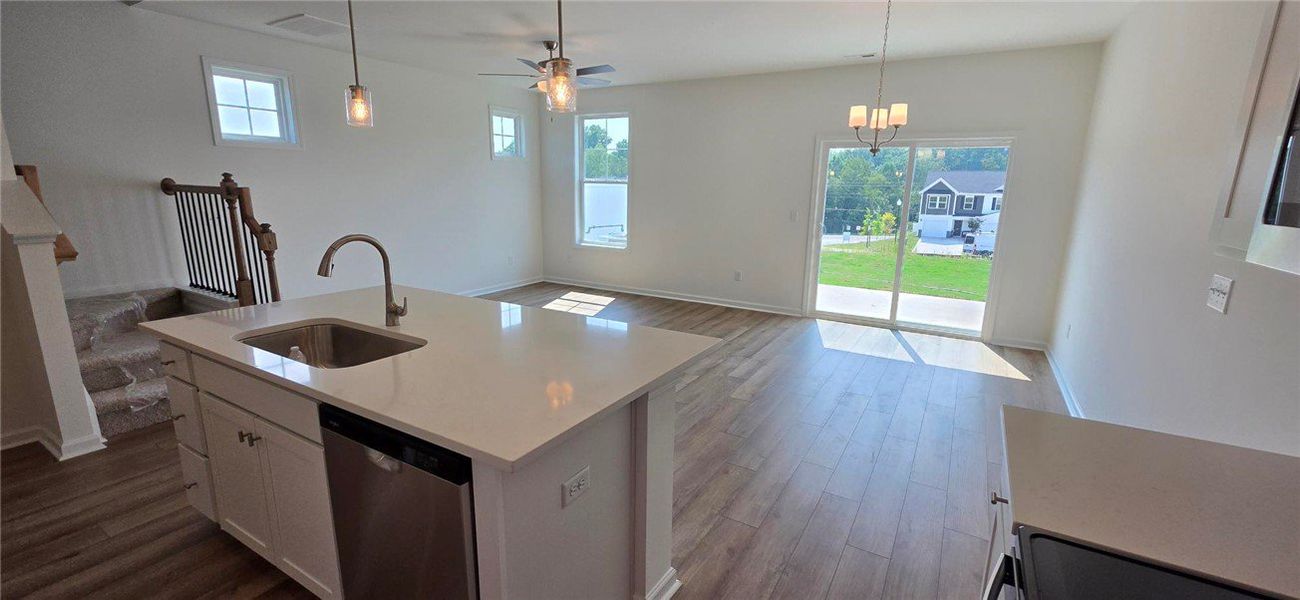Furnished interior view inside a new home in Meece Townhomes, Easley (Image 7).