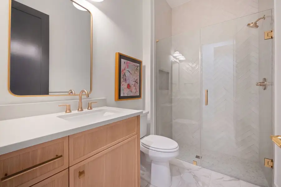 Furnished interior view inside a new home in , Dallas (Image 4).