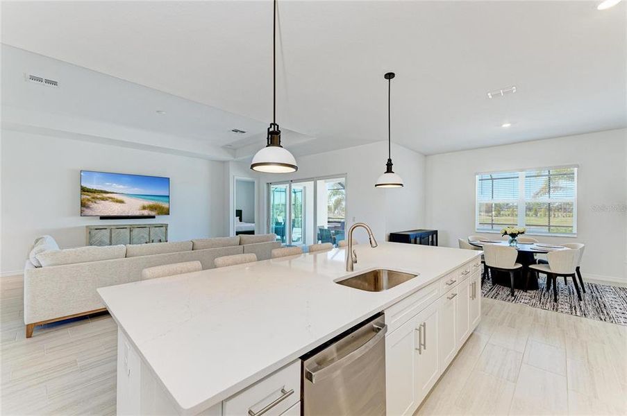 Furnished interior view inside a new home in Calusa Country Club, Lakewood Ranch (Image 17).