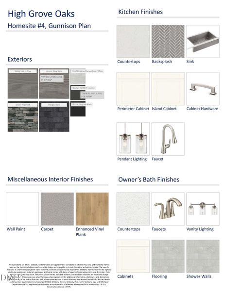 HGO lot 4 Design Selections - MLS image