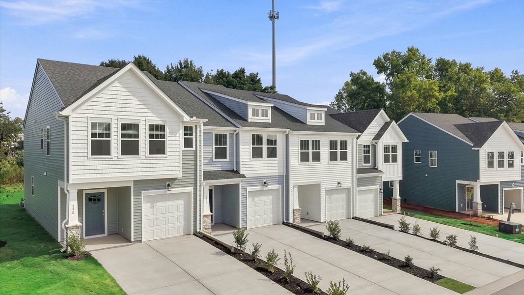 Front exterior of a new home in Silo Ridge, Anderson, SC, highlighting curb appeal (Image 23).
