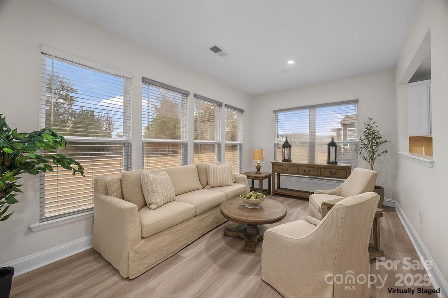 Furnished interior view inside a new home in Parkside Crossing, Charlotte (Image 32). Furnished interior view inside a new home in Parkside Crossing, Charlotte (Image 32).
