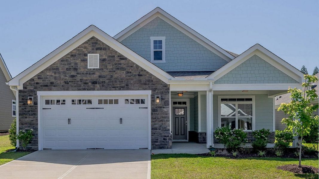 Representative exterior photo of a completed home built from the Salerno Bungalow by Epcon Communities in The Cottages at 78 North, Sanford, NC (Image 2). Representative exterior photo of a completed home built from the Salerno Bungalow by Epcon Communities in The Cottages at 78 North, Sanford, NC (Image 2).