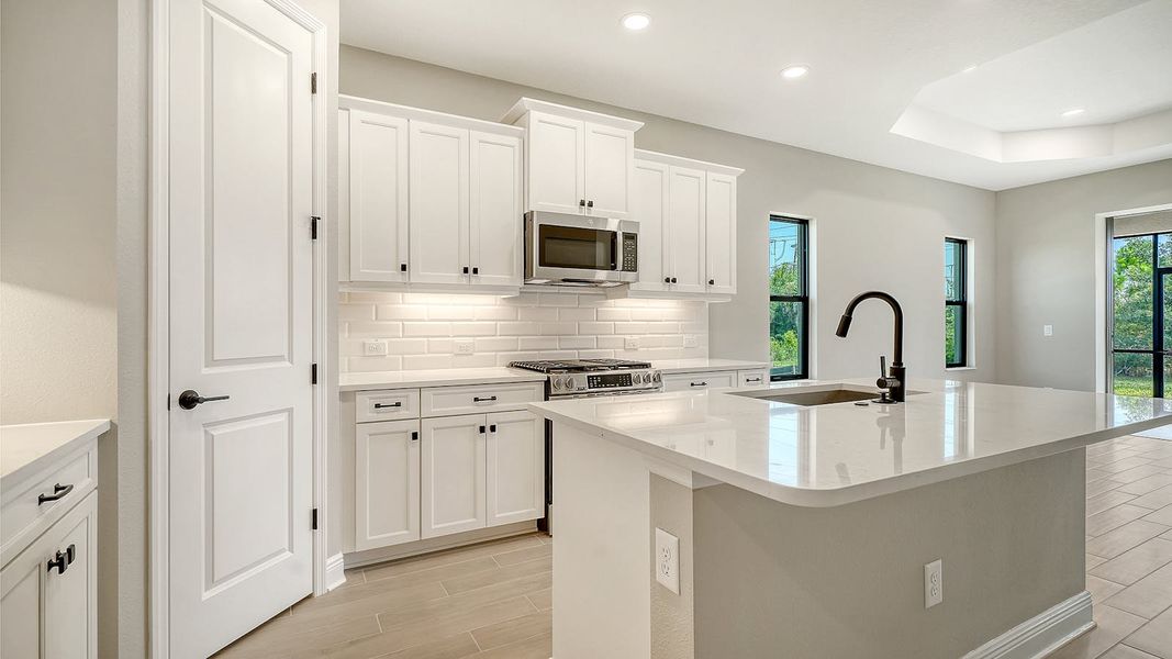 Furnished interior view inside a new home in Vicenza Real Estate and Homes for Sale in North Venice, FL - Neal Communities, Venice (Image 11).