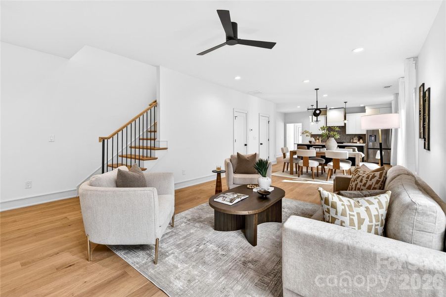 Furnished interior view inside a new home in , Charlotte (Image 23).