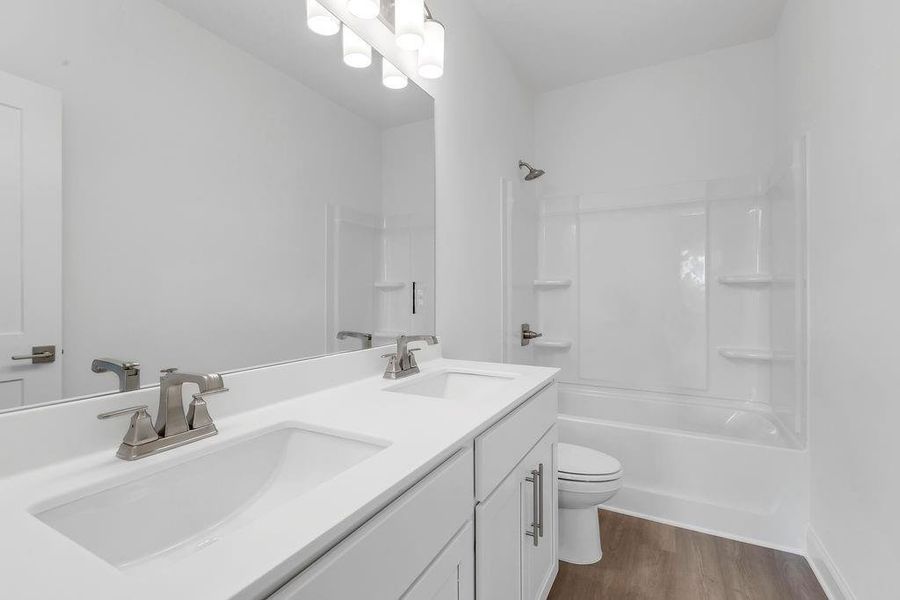 Furnished interior view inside a new home in Maddox Landing, Hoschton (Image 11).