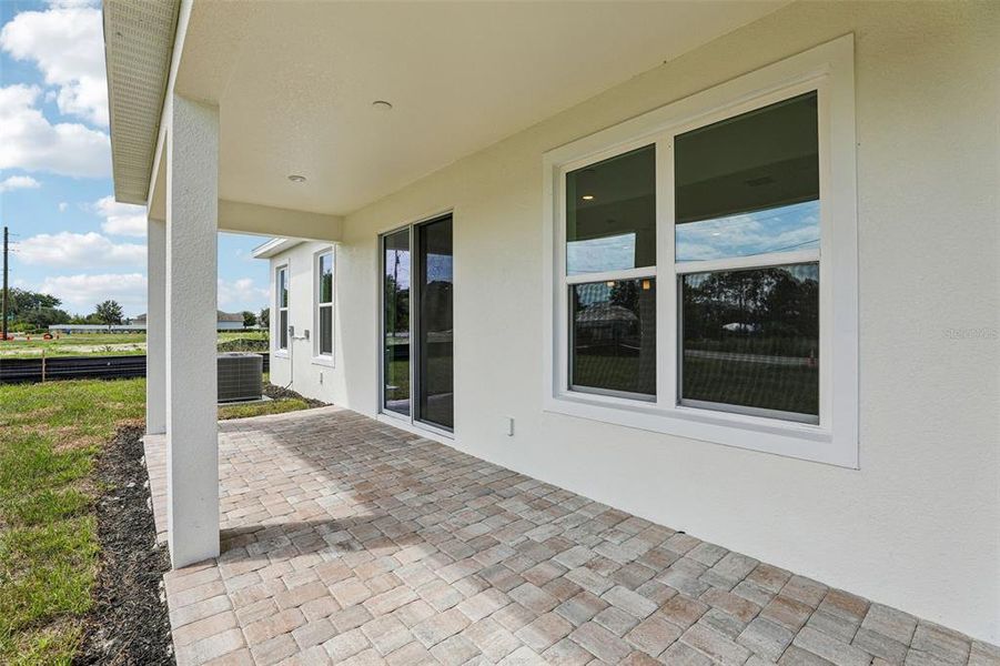 Exterior details and patio area of a home in Lakeside at Satilla, St. Cloud (Image 27). Exterior details and patio area of a home in Lakeside at Satilla, St. Cloud (Image 27).