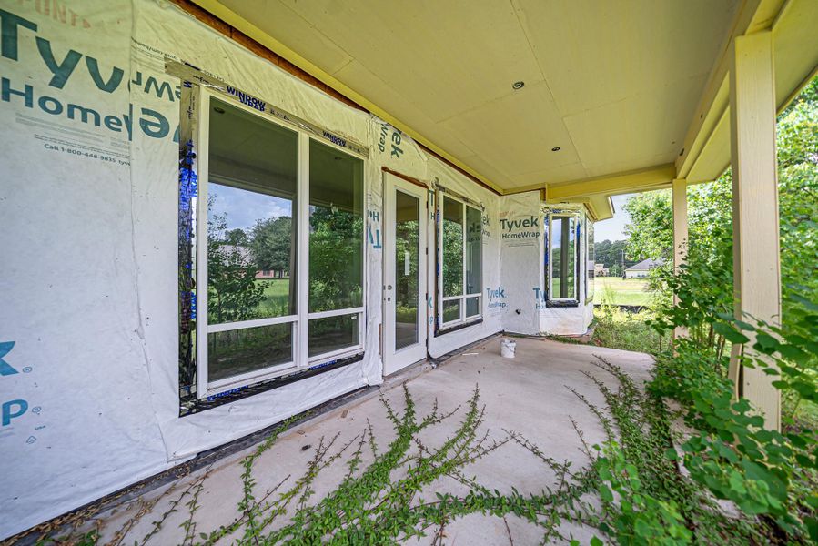 Exterior details and patio area of a home in , Trinity (Image 2). Exterior details and patio area of a home in , Trinity (Image 2).