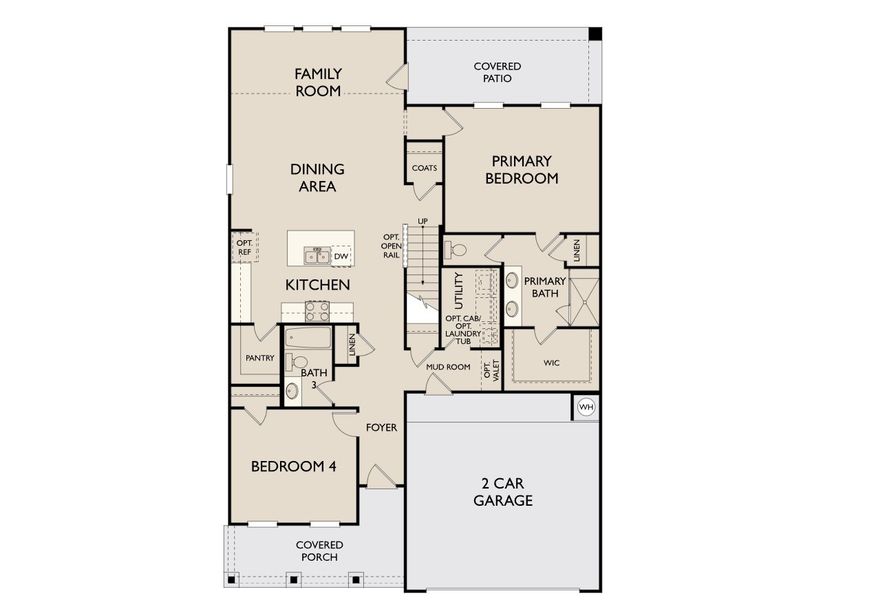 2D floor plan layout for the Carson by Ashton Woods in Coyote Meadows 50s, Anna, TX (Image 6). 2D floor plan layout for the Carson by Ashton Woods in Coyote Meadows 50s, Anna, TX (Image 6).