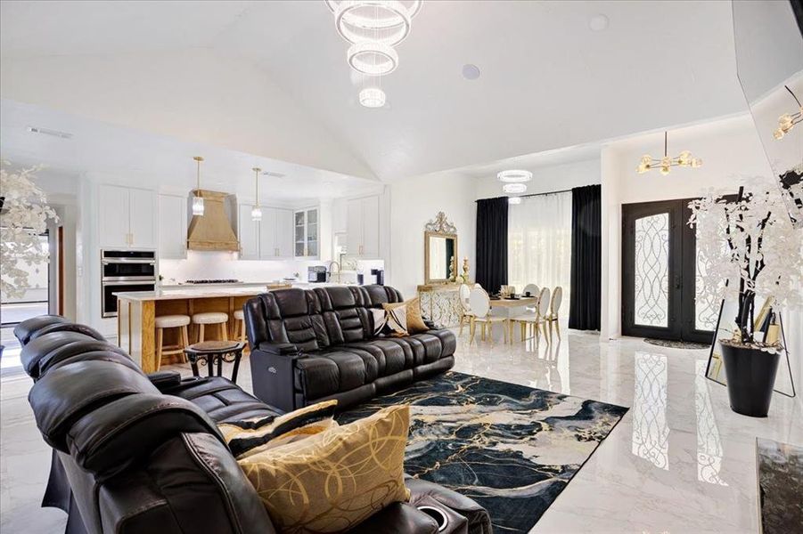 Furnished interior view inside a new home in , Pittsburg (Image 9).