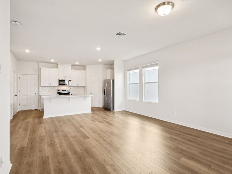 Spacious, unfurnished interior of a new home in The Meadow at Crossprairie Bungalows, St. Cloud (Image 7). Spacious, unfurnished interior of a new home in The Meadow at Crossprairie Bungalows, St. Cloud (Image 7).