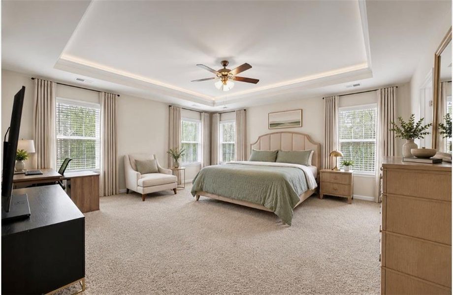 Furnished interior view inside a new home in Independence, Loganville (Image 11). Furnished interior view inside a new home in Independence, Loganville (Image 11).