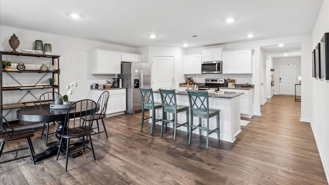 Representative furnished interior of a home built from the Cali by D.R. Horton in Fox Hollow, Dalton (Image 15). Representative furnished interior of a home built from the Cali by D.R. Horton in Fox Hollow, Dalton (Image 15).