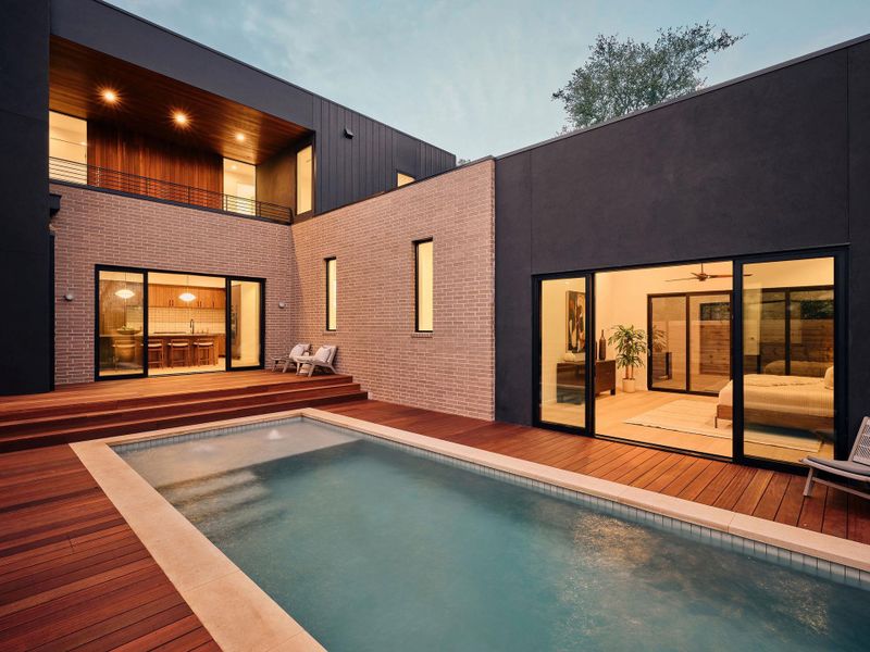 Exterior details and patio area of a home in , Austin (Image 25).