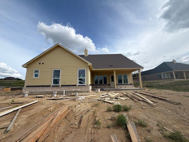 In-progress construction of a new home in Eagle Ridge Estates, Weatherford, TX (Image 11).