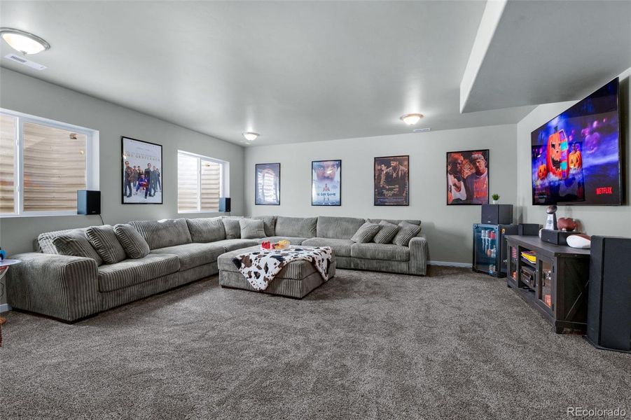 Huge Rec Room Is Ideal For Game Day