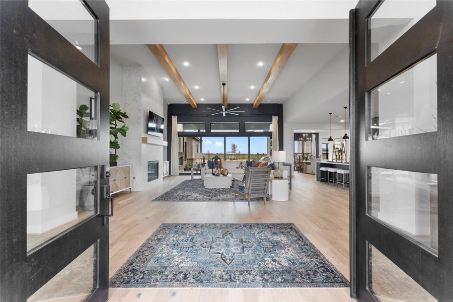 Furnished interior view inside a new home in Lakeview, Waller (Image 3). Furnished interior view inside a new home in Lakeview, Waller (Image 3).