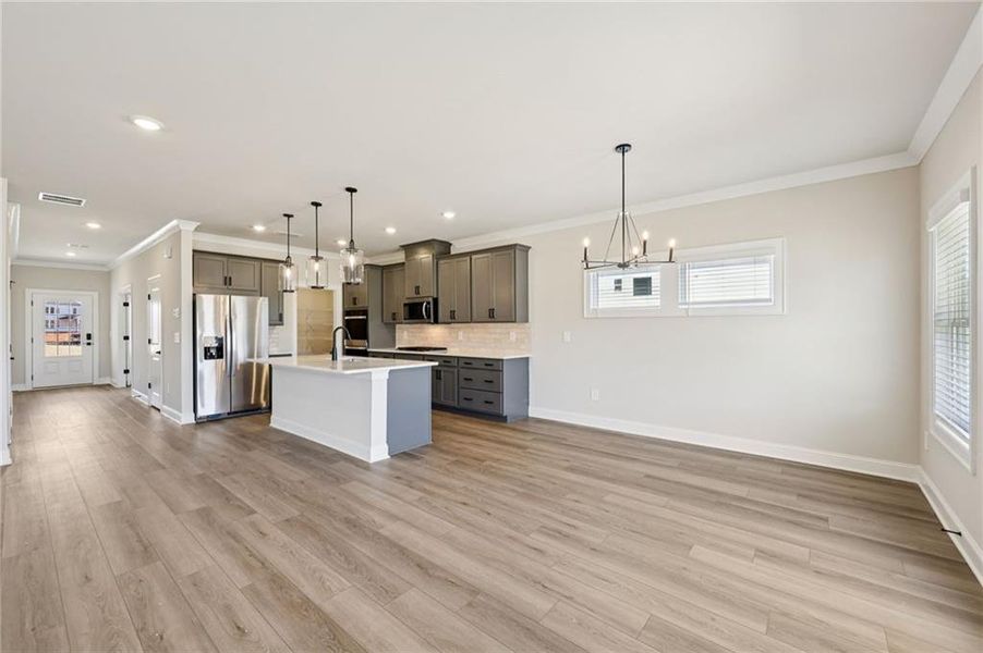 Furnished interior view inside a new home in River Pointe, Monroe (Image 15).