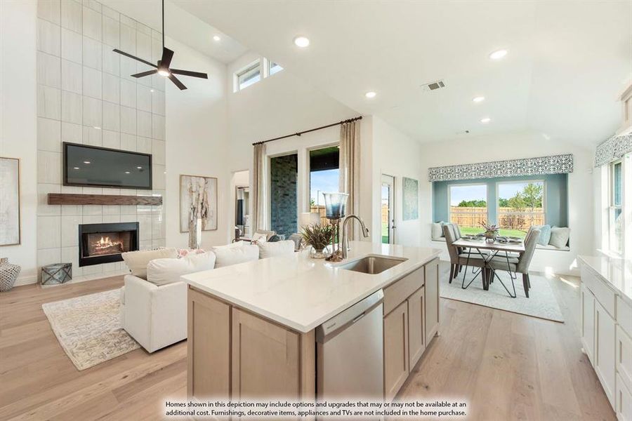 Furnished interior view inside a new home in Chaparral Park, Oak Point (Image 17).