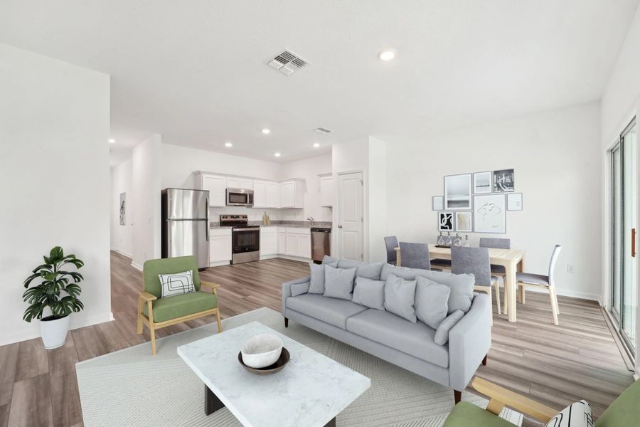 Representative furnished interior of a home built from the Nebula by Starlight Homes in Aster Towns, Summerville (Image 5).