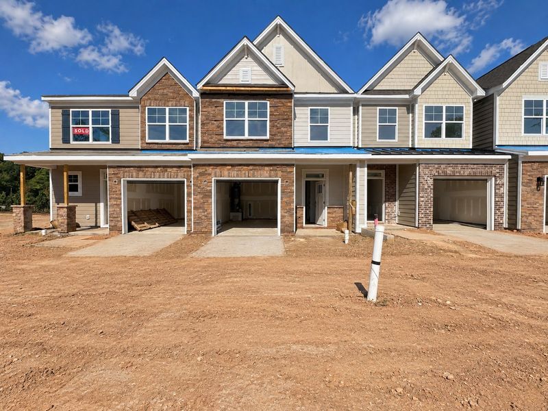 In-progress construction of a new home in Harrisburg Village Townhomes, Harrisburg, NC (Image 6).