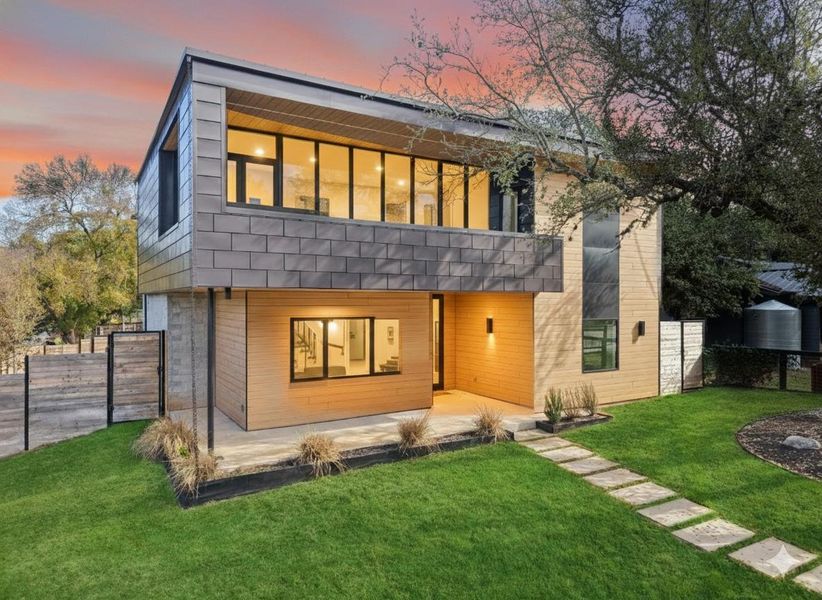 Exterior details and patio area of a home in , Austin (Image 23). Exterior details and patio area of a home in , Austin (Image 23).