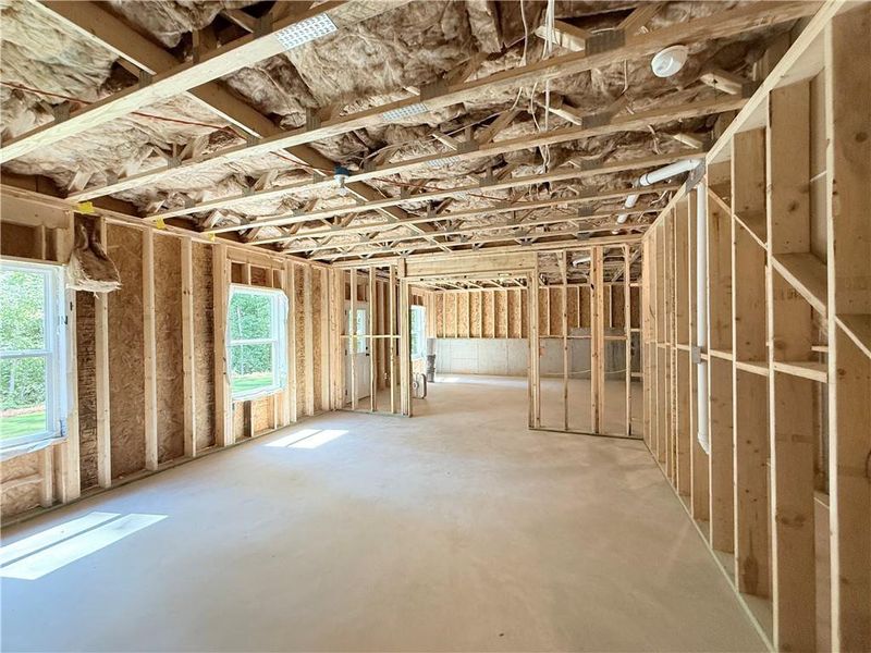 In-progress construction of a new home in Creekside, Dawsonville, GA (Image 45).