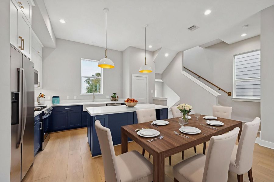 Furnished interior view inside a new home in , Houston (Image 9).