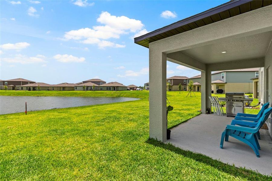 Exterior details and patio area of a home in Prosperity Lakes, Parrish (Image 31). Exterior details and patio area of a home in Prosperity Lakes, Parrish (Image 31).