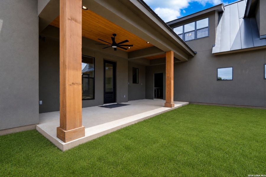 Exterior details and patio area of a home in , Spring Branch (Image 31).