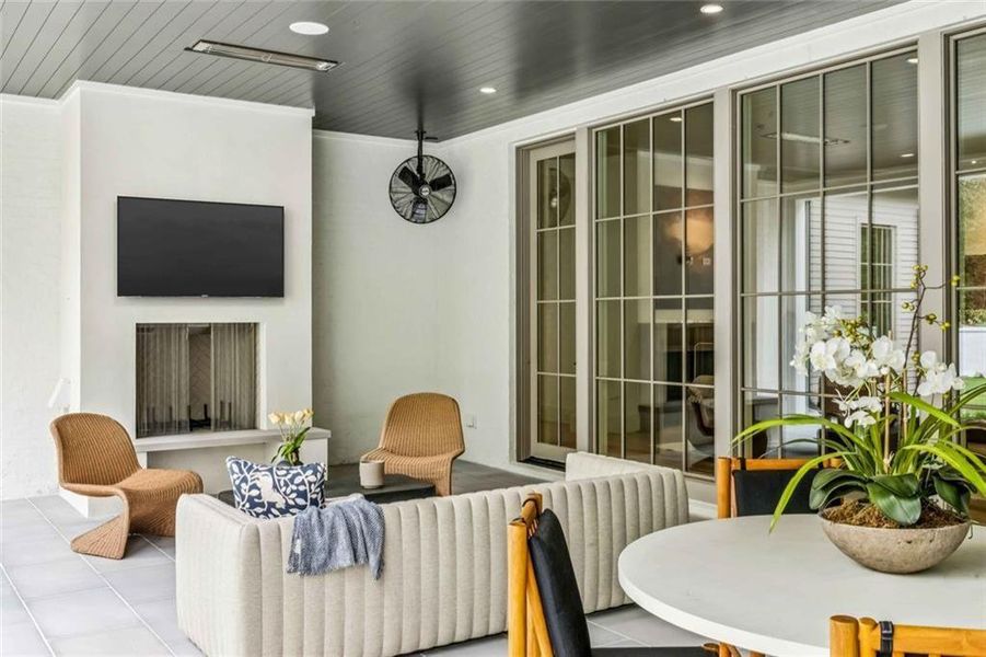 Exterior details and patio area of a home in , Atlanta (Image 23).