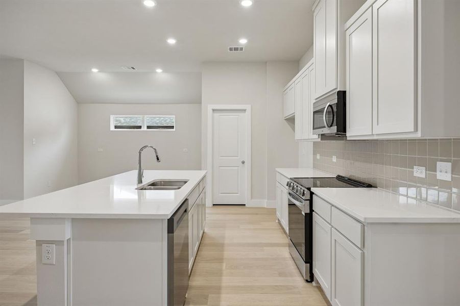 Furnished interior view inside a new home in Hadley Farms, Godley (Image 14).