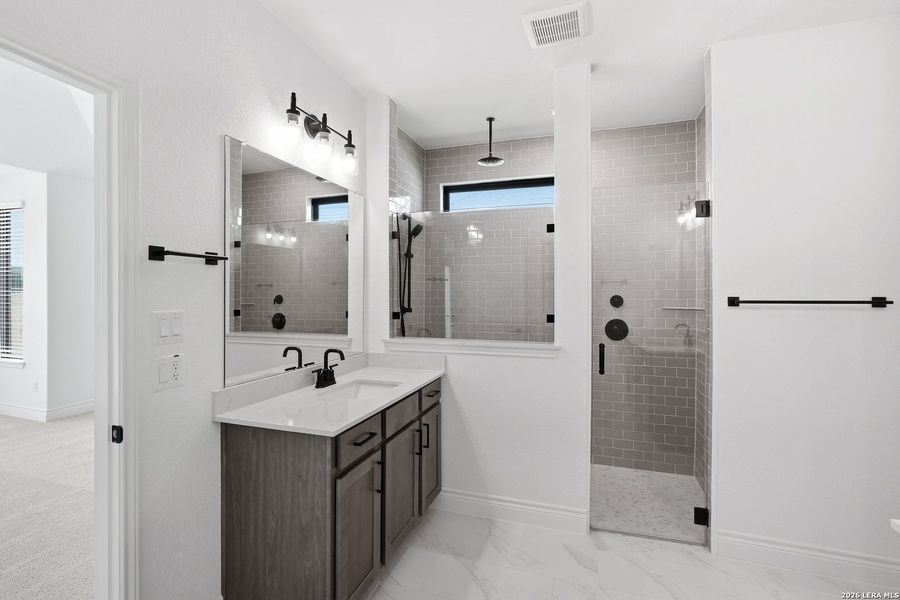 Furnished interior view inside a new home in Bison Ridge, San Antonio (Image 31). Furnished interior view inside a new home in Bison Ridge, San Antonio (Image 31).