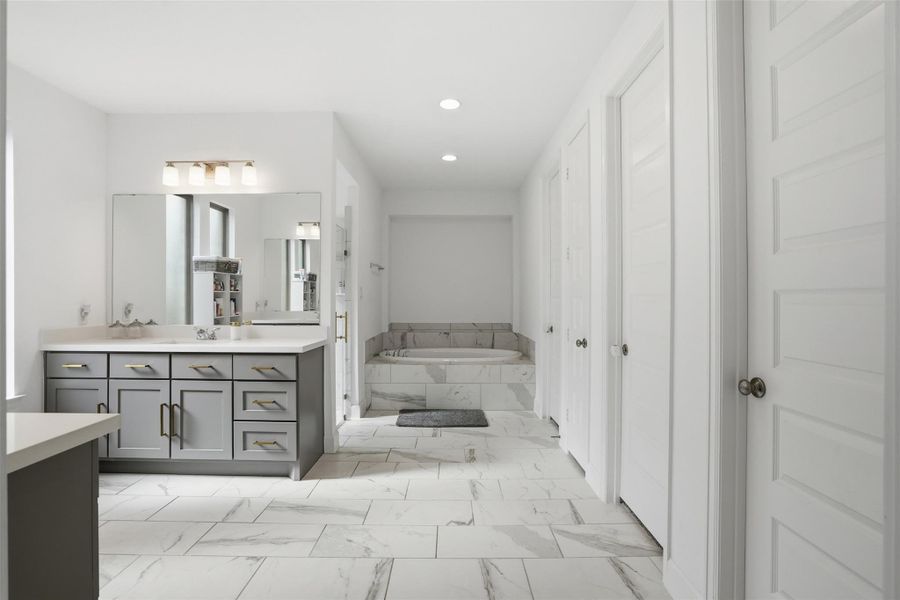 Furnished interior view inside a new home in Elyson, Katy (Image 6).