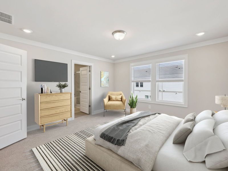 Furnished interior view inside a new home in Martin Springs - Highland Series, Lawrenceville (Image 9).