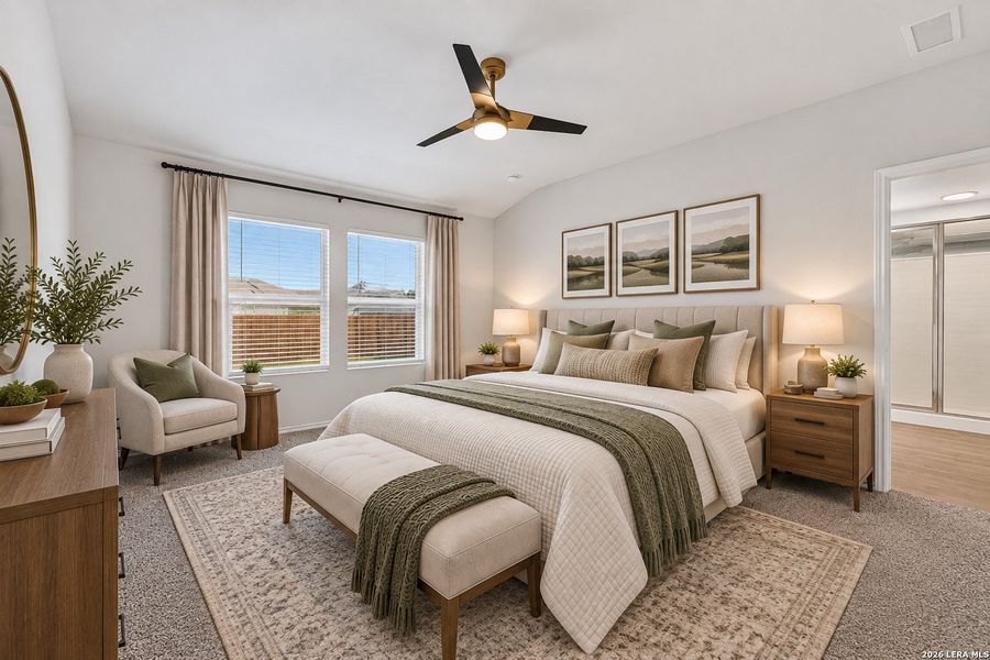 Furnished interior view inside a new home in Saengerhalle Meadows, New Braunfels (Image 16).
