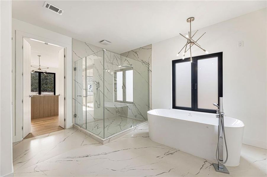 Furnished interior view inside a new home in , Suwanee (Image 47).