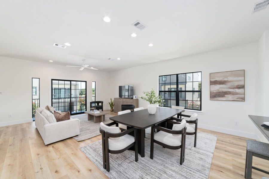 Furnished interior view inside a new home in , Houston (Image 8). Furnished interior view inside a new home in , Houston (Image 8).