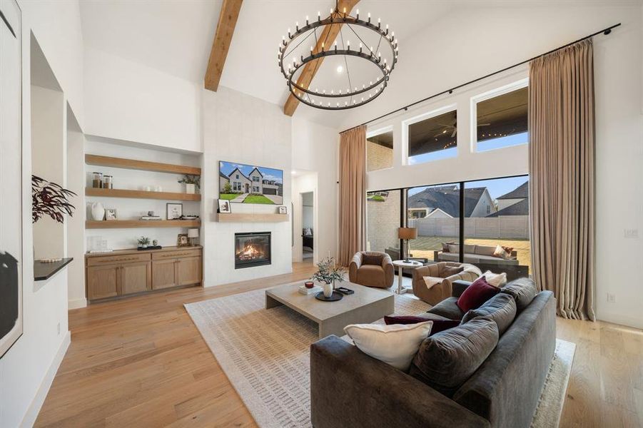 Furnished interior view inside a new home in Painted Tree 60' Series, McKinney (Image 25).