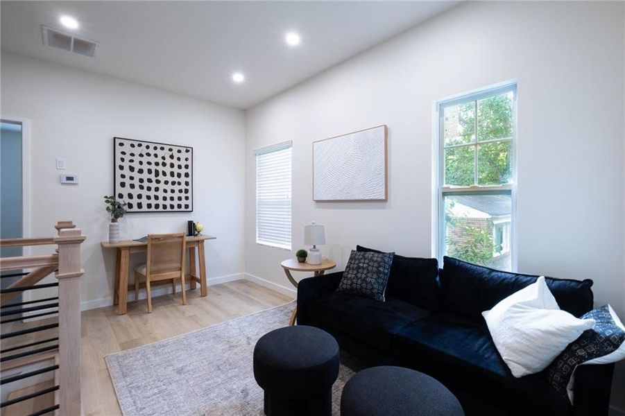 Furnished interior view inside a new home in , Atlanta (Image 6).