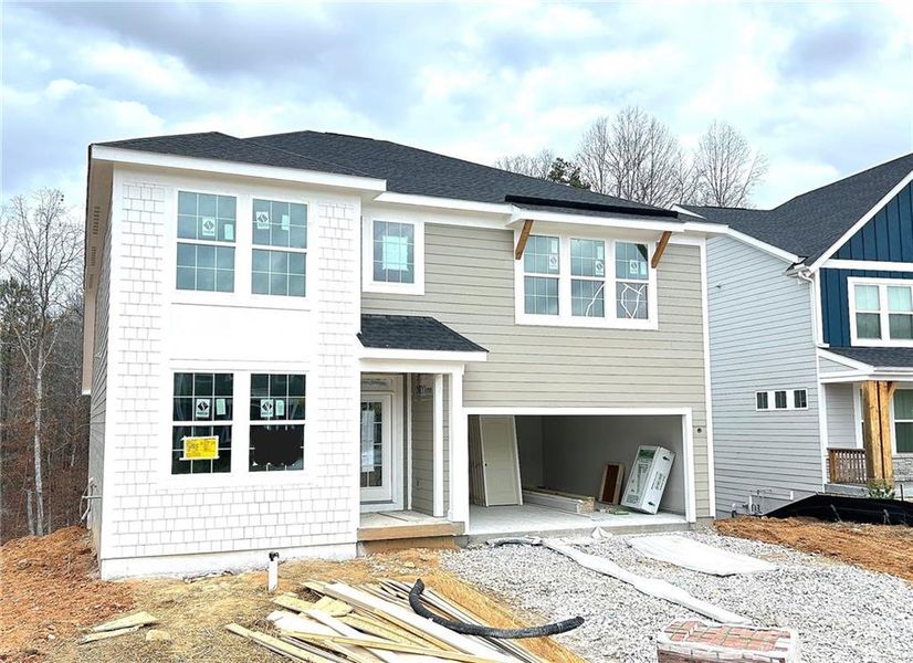 In-progress construction of a new home in The Reserve At Liberty Park, Braselton, GA (Image 10).
