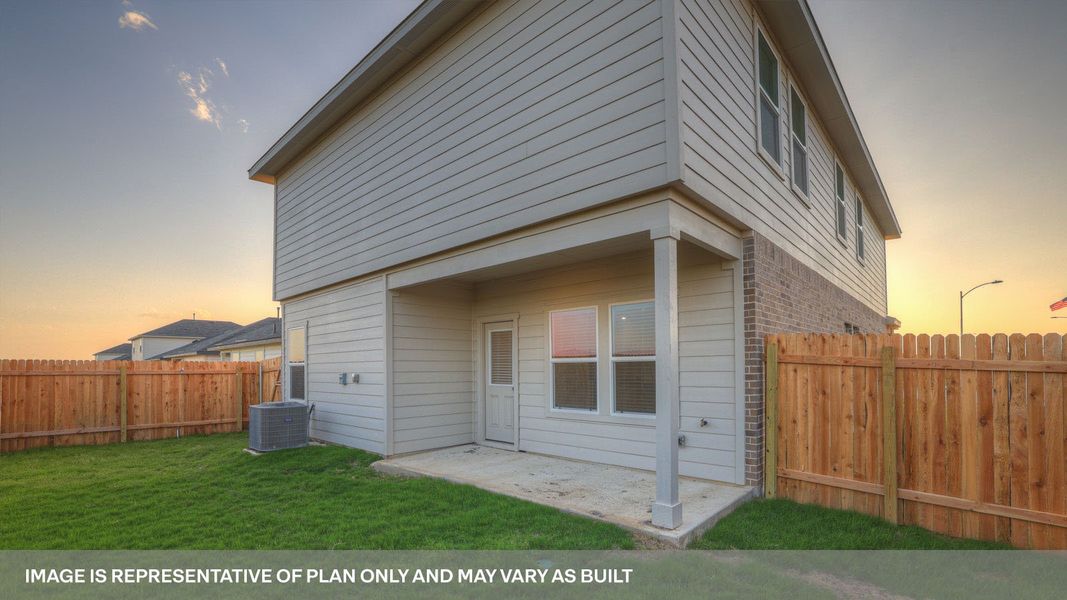Representative exterior photo of a completed home built from the The Madison by D.R. Horton in Whisper South, San Marcos, TX (Image 2). Representative exterior photo of a completed home built from the The Madison by D.R. Horton in Whisper South, San Marcos, TX (Image 2).