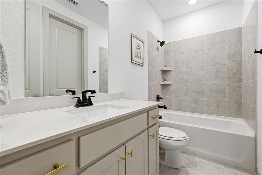 Furnished interior view inside a new home in Estates at Stacy Crossing, McKinney (Image 9).