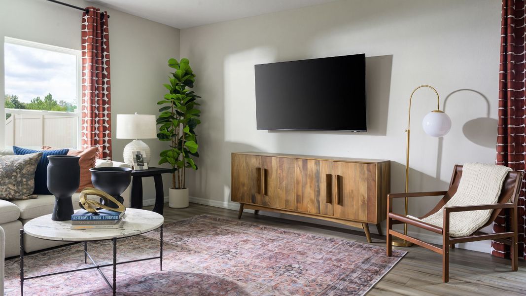 Representative furnished interior of a home built from the Indigo by Casa Fresca Homes in Crosswinds, Haines City (Image 9).